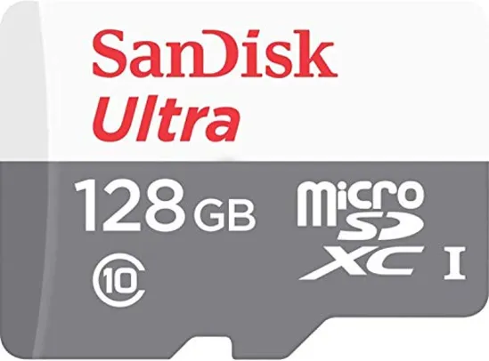 SanDisk Cartão microSDXC Ultra SDSQUNS-128G-GN6MN 128GB 80MB/s UHS-I Classe 10