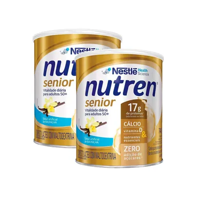 Saindo por R$ 211,65: Kit 2 Nutren Senior Baunilha Suplemento Alimentar 740g | Pelando
