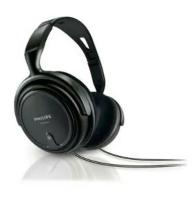 Fone de Ouvido Philips SHP2000/10 Preto Walmart frete grátis- R$39