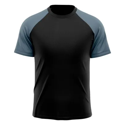 Camiseta Masculina Raglan Dry Proteção Solar UV Lisa Academia Ciclismo Esporte