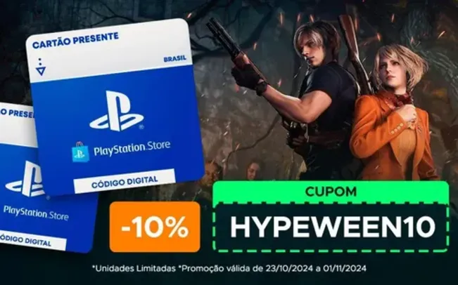 R$300 PlayStation Store - Cartão Presente