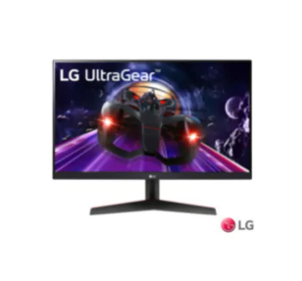 Monitor Gamer 24" LG LED Full HD com Tecnologia IPS, 144Hz e 1ms, FreeSync, Regulagem de Altura - 24GN600