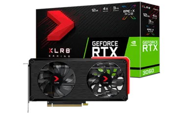 Placa de Vídeo PNY NVIDIA Geforce RTX 3060 XLR8 Gaming REVEL EPIC-X RGB Dual Fan Edition, LHR, 12GB,