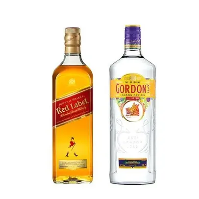 WHISKY JW RED LABEL + GIN GORDON S - 750ML