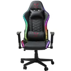 Cadeira Gamer Riotoro RGB, Spitfire X1S, Reclinável, Black, GC-30X1S | R$1.540