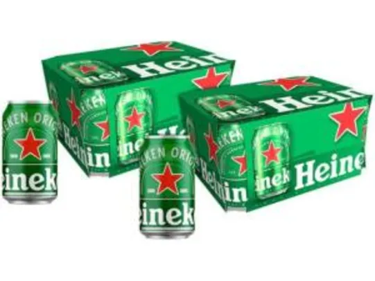 Heineken 350ml - R$ 3,01 cada lata