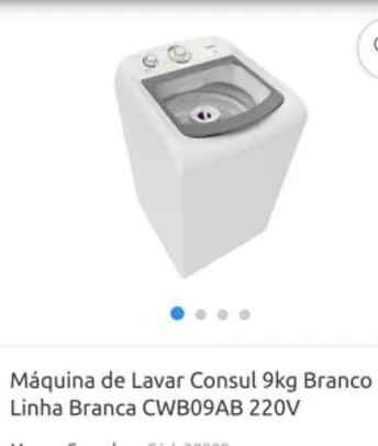 Máquina de Lavar Consul 9kg | R$ 700