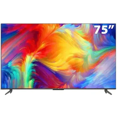 Smart TV LED 75" 4K TCL 75P735 Google TV, HDR, Dolby Vision Atmos, ALLM, WiFi Dual Band, Bluetooth..