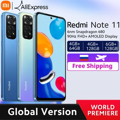 Global Version Xiaomi Redmi Note 11 Smartphone Snapdragon 680 Octa