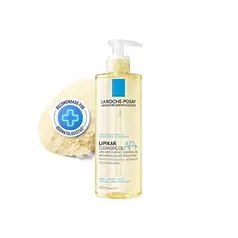 La Roche-Posay, Lipikar Cleansing Oil AP+ 400ml, Oléo hidratante para o banho, Reduz crises de ressecamento intenso, Fórmula Hipoalergênica