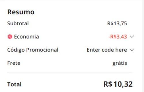 Imagem na descrição da promoção