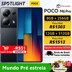 Smartphone Poco M6 Pro 256GB / 8gb