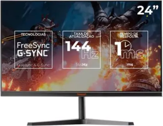 Monitor Gamer TGT Altay T2, 24 Pol. sRGB 99%, FHD, 1ms, 144Hz, Freesync, HDMI/DP, TGT-ATT2-BL01