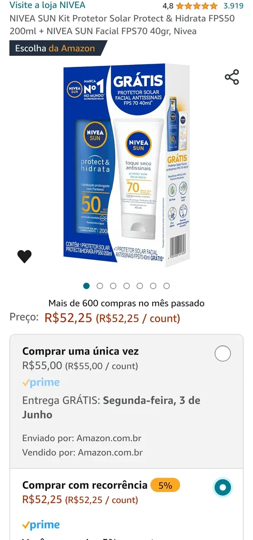 Imagem na descrição da promoção