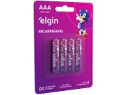 Pilha Recarregável AAA ELE000000082169 - Elgin 1,2V 900mAh