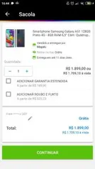 Smartphone Samsung Galaxy A51 128GB Preto 4G R$1709.00