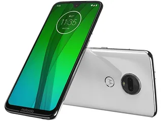 Smartphone Motorola Moto G7 64GB Polar 4G Tela 6,24" Câmera 12MP Selfie 8MP Dual Chip Android 9.0 - R$1087