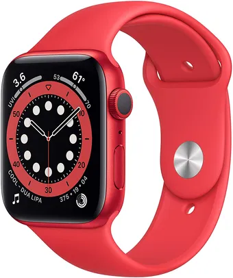 APPLE WATCH SERIES 6 44MM VERMELHO (RED) GPS M00M3LL/A A2292 | R$2843