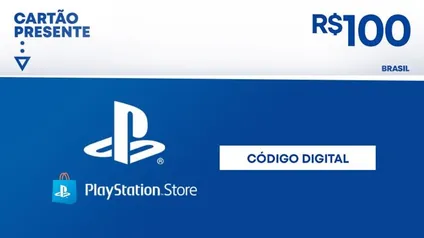 R$100 PlayStation Store - Digital Gift Card | R$90