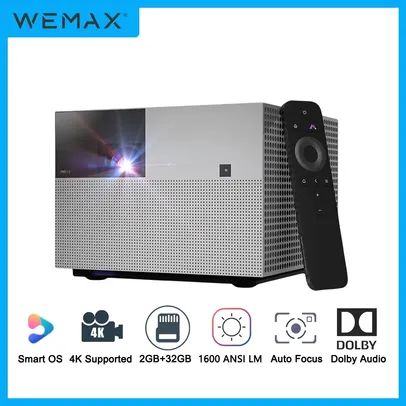 [Do Brasil] Projetor a Laser Wemax Vogue Pro 1600 Lúmens 1080P Som Dolby Audio