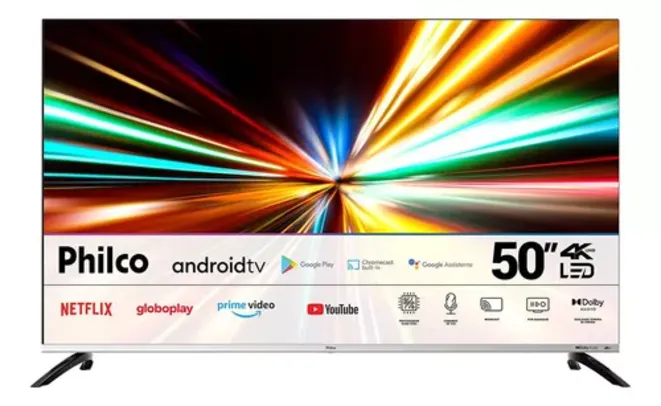 Smart Tv Ptv50m8gagcmbl 50'' 4k Android Tv Philco Bivolt