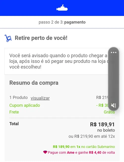 Imagem na descrição da promoção