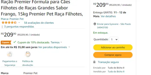 Imagem na descrição da promoção