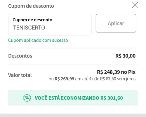 Imagem na descrição da promoção