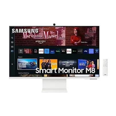 Saindo por R$ 3299: Monitor Smart Samsung 32", UHD, Plataforma Tizen, HAS, Alexa, M8 2023 | Pelando