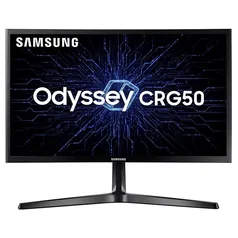 Monitor Gamer Samsung Odyssey 23.5´ LED, Curvo, 144 Hz, Full HD, FreeSync, HDMI/DisplayPort - LC24RG50FZLMZD