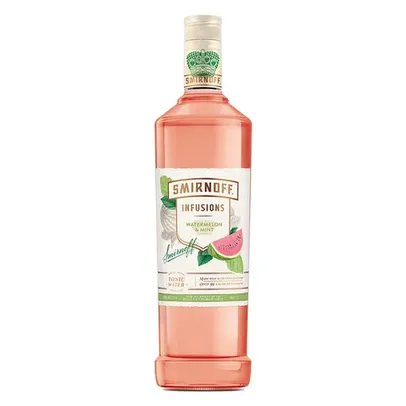 Vodka Destilada Watermelon & Mint Smirnoff Infusions Garrafa 998ml