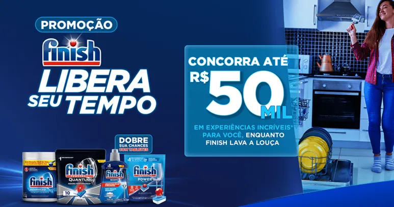 Promoção Finish Libera seu Tempo