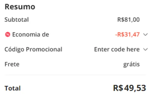 Imagem na descrição da promoção