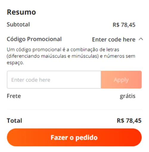 Imagem na descrição da promoção