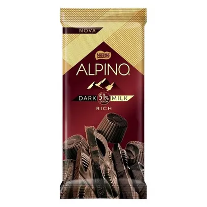 Tablete Alpino Dark Milk 51% 85g Nestle