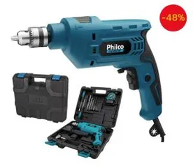 Kit Furadeira de Impacto Philco PFU01MF 650W com Maleta | R$100