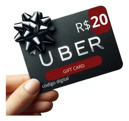 Gift Card Uber Presente Cartão R$ 20 Reais Digital