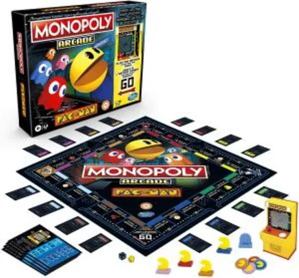 Jogo Monopoly Hasbro Arcade Pac-Man R$ 210