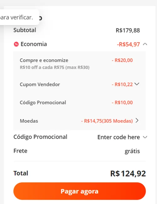 Imagem na descrição da promoção