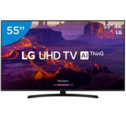 Smart TV LED 55" LG 4K 55UK631C 4 HDMI - R$2.339 (R$2.222 com AME)