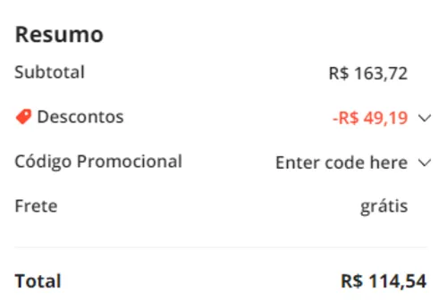 Imagem na descrição da promoção