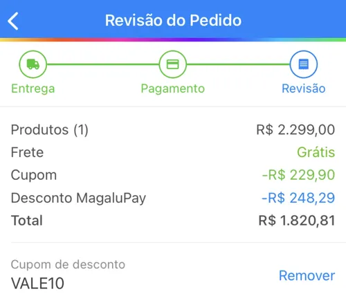 Imagem na descrição da promoção