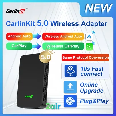 [Com Taxa] Adaptador sem fio Carlink 4.0 