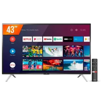 Smart TV LED 43´, Full HD, SEMP, Android, 2 HDMI, 1 USB, Bluetooth, Wi-Fi, HDR, Google Assistant - 43S5300FS