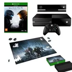 [Cdiscount] Xbox One 500 GB + Controle Sem Fio + Kinect + Headset + Jogo Halo 5: Guardians + Brinde Puzzle Halo 5 por R$ 1900