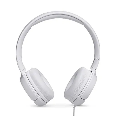 Fone de Ouvido JBL Tune 500 On Ear Branco - JBLT500WHT