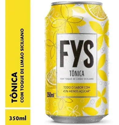 Fys Tônica Lata 350ml 12un  + Kit Mixologia 