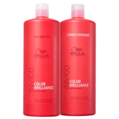 5.0  com 23 avaliações 23 avaliações Kit Wella Invigo Color Brillaince Salon Duo (2 Produtos) BLZ