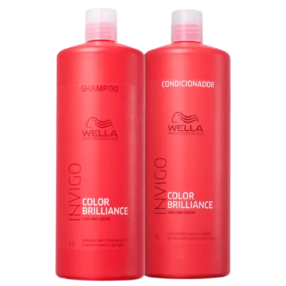 5.0  com 23 avaliações 23 avaliações Kit Wella Invigo Color Brillaince Salon Duo (2 Produtos) BLZ