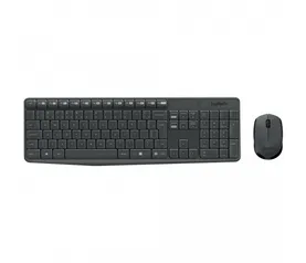 Combo Teclado e Mouse Logitech MK235, Grey, ABNT2 | R$124